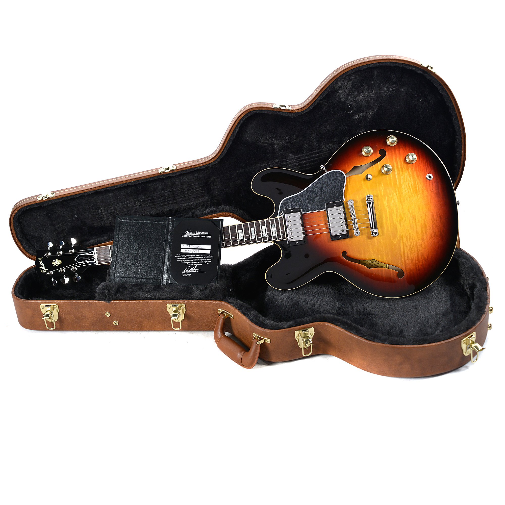 Gibson Es-335 Figured 2018 Ltd - Antique Sunset Burst - Guitarra eléctrica semi caja - Variation 5