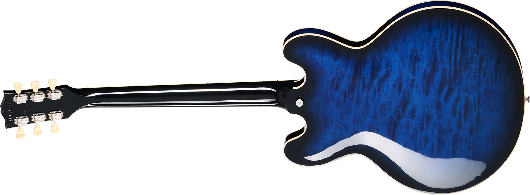 Gibson Es-335 Figured Original Custom Color 2h Ht Rw - Deep Ocean Burst - Guitarra eléctrica semi caja - Variation 1