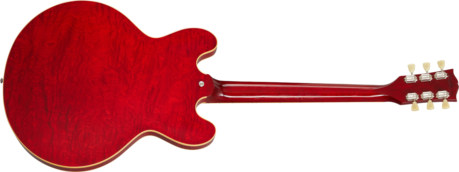 Gibson Es-335 Figured Lh Original Gaucher 2h Ht Rw - Sixties Cherry - Guitarra electrica para zurdos - Variation 2