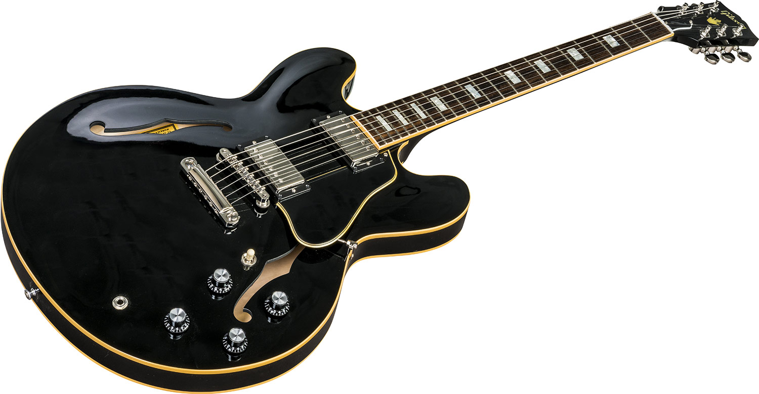 Gibson Es-335 Traditional 2018 - Vintage Ebony - Guitarra eléctrica semi caja - Variation 1