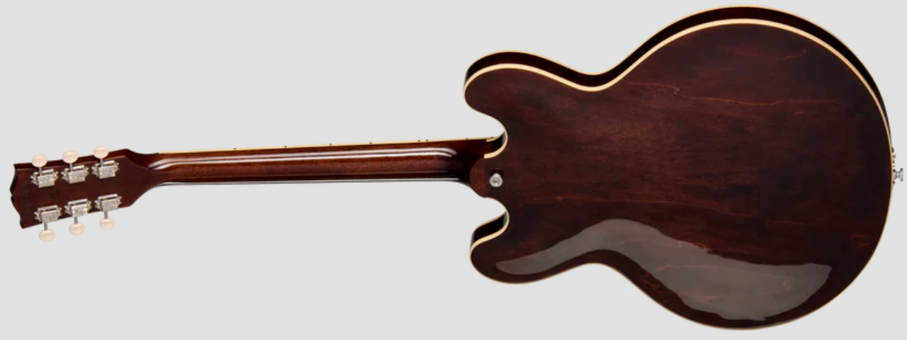 Gibson Es330 Original 2s P90 Ht Rw - Dark Walnut - Guitarra eléctrica semi caja - Variation 1