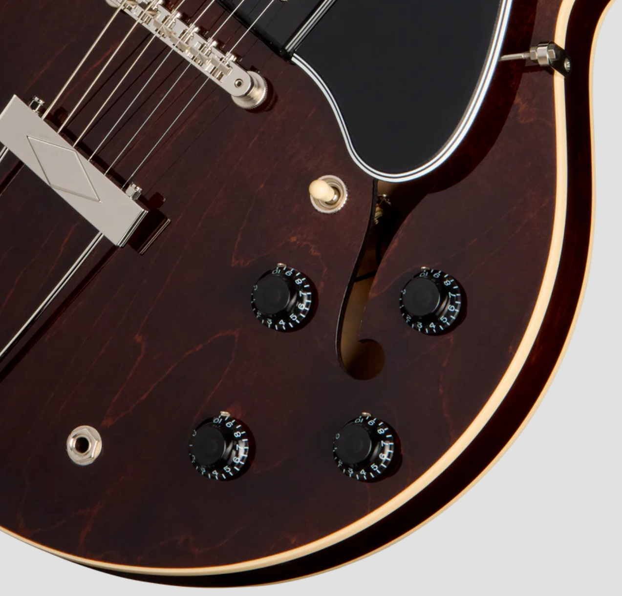 Gibson Es330 Original 2s P90 Ht Rw - Dark Walnut - Guitarra eléctrica semi caja - Variation 3