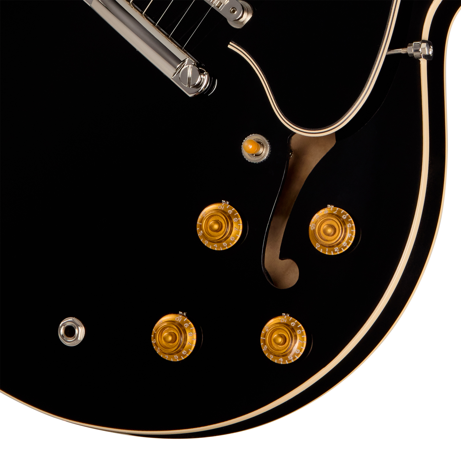 Gibson Es335 50s Usa 2h Ht Rw - Ebony - Guitarra eléctrica semi caja - Variation 3