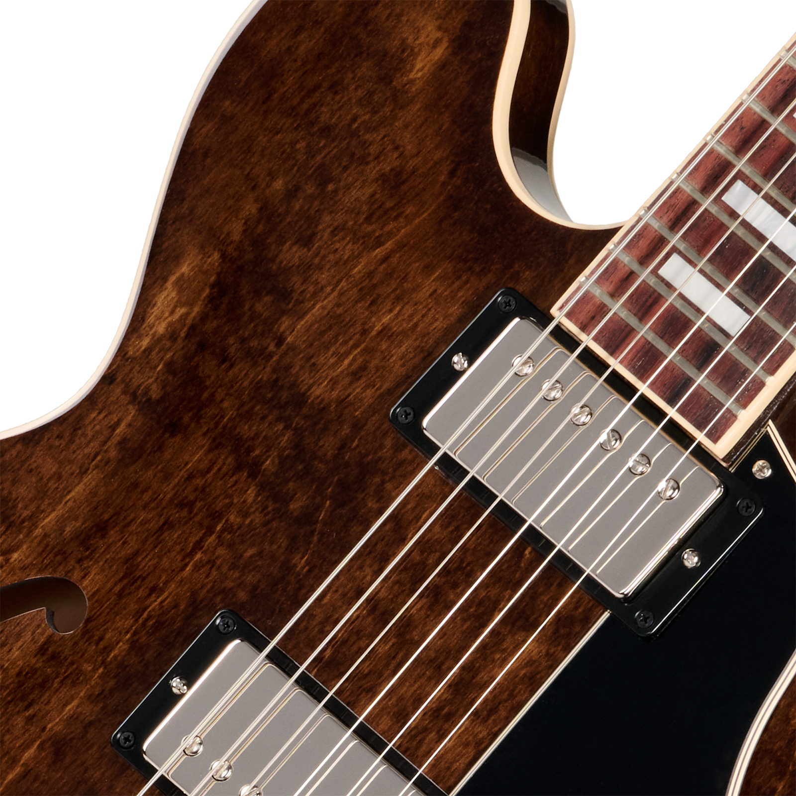 Gibson Es335 60s Usa 2h Ht Rw - Dark Walnut - Guitarra eléctrica semi caja - Variation 2