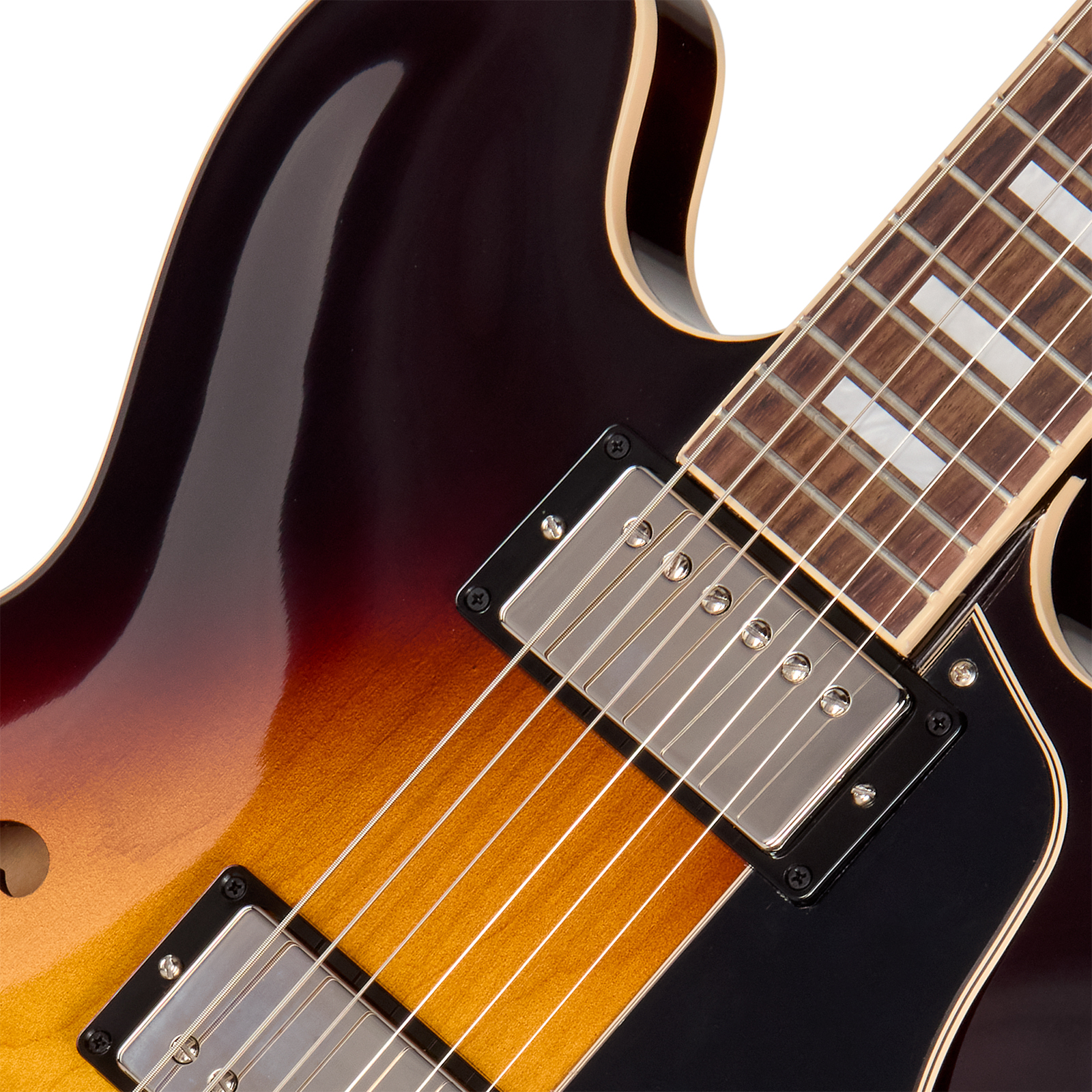 Gibson Es335 60s Usa 2h Ht Rw - Vintage Burst - Guitarra eléctrica semi caja - Variation 2