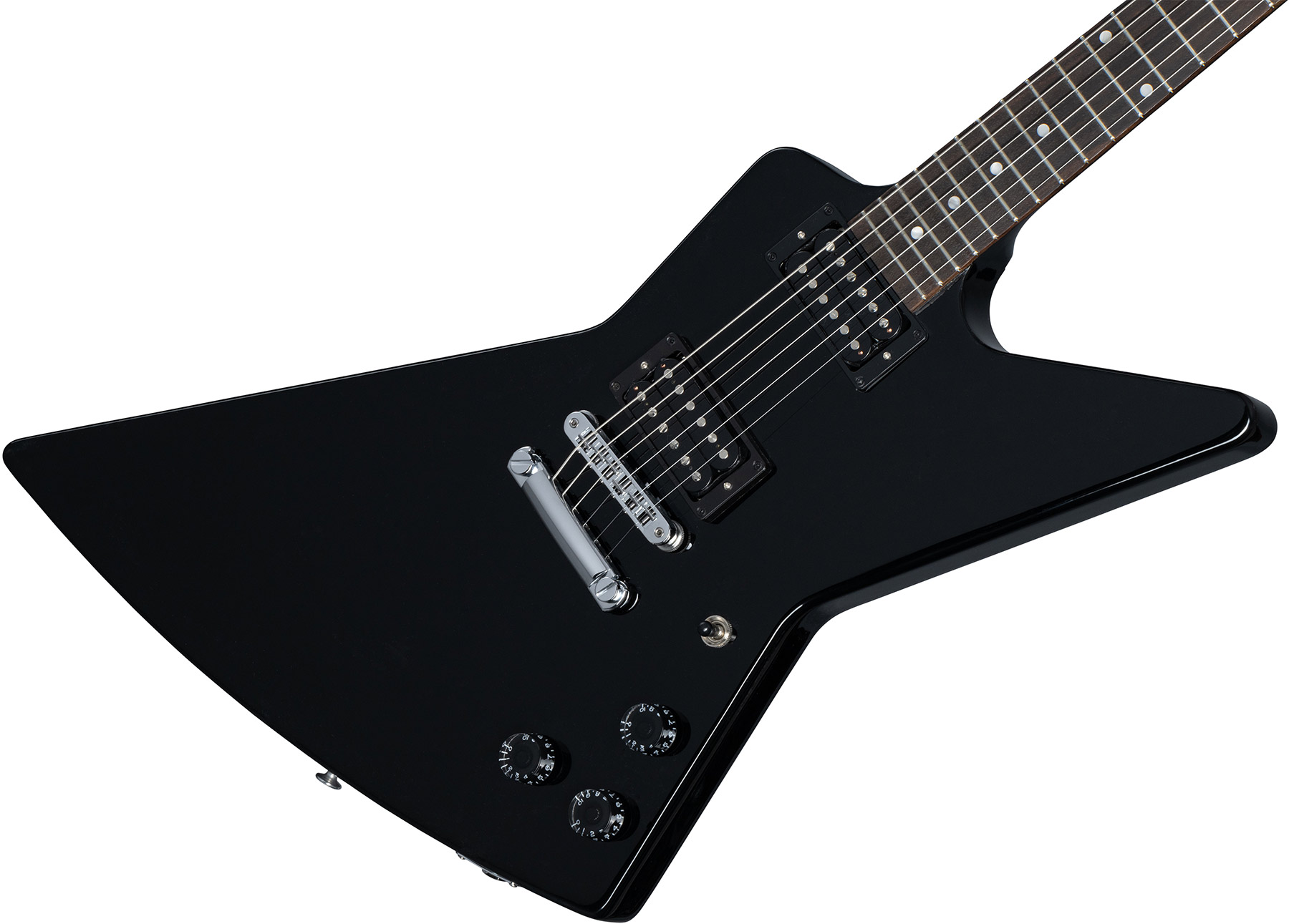 Gibson Explorer 80s 2h Ht Rw - Ebony - Guitarra electrica metalica - Variation 3