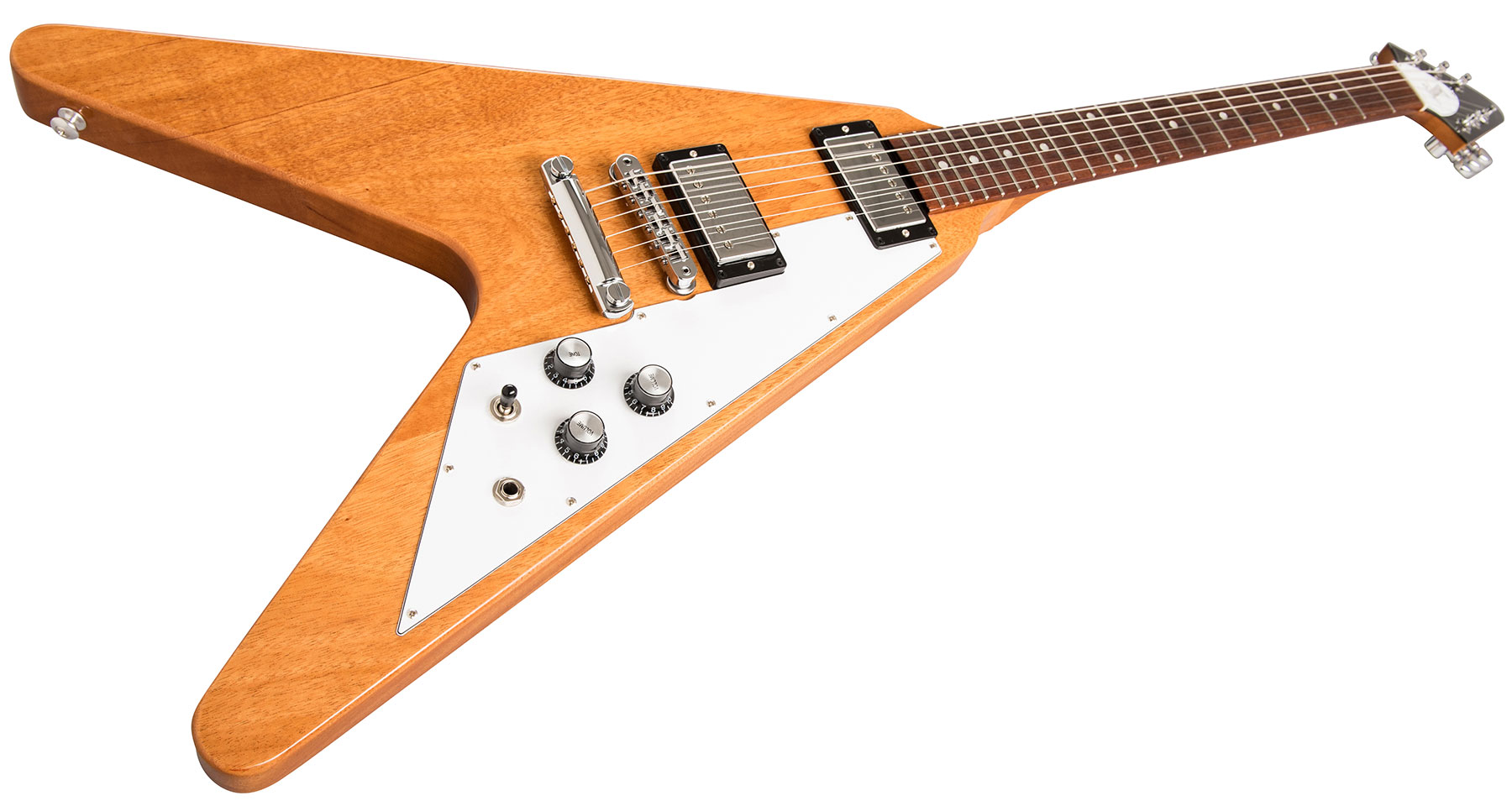 Gibson Flying V 2019 Hh Ht Rw - Antique Natural - Guitarra electrica metalica - Variation 1