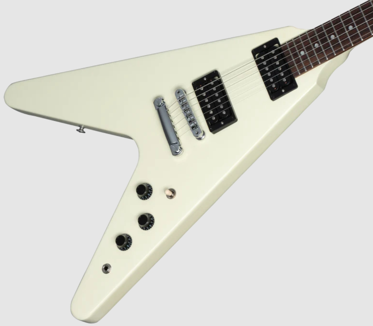 Gibson Flying V 80s 2h Ht Rw - Classic White - Guitarra electrica retro rock - Variation 3