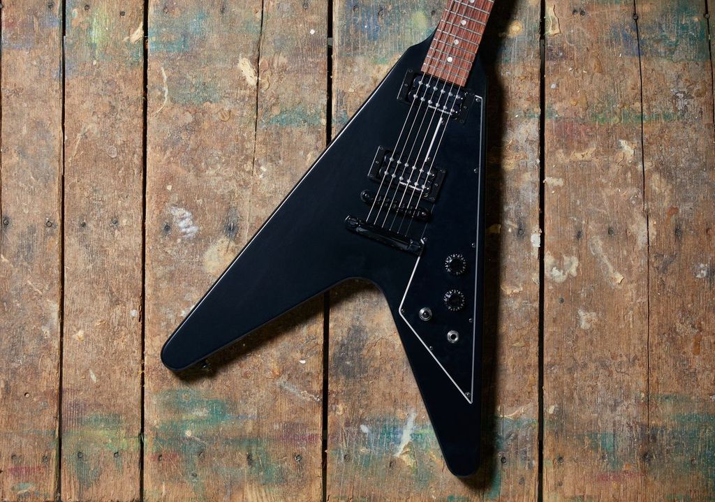 Gibson Flying V Tribute 2019 Hh Ht Rw - Satin Ebony - Guitarra electrica metalica - Variation 5