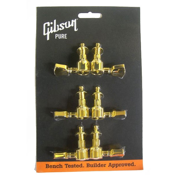 Gibson Grover Modern Keystone Machine Heads Jeu 3x3 Gold - Clavijas - Variation 2