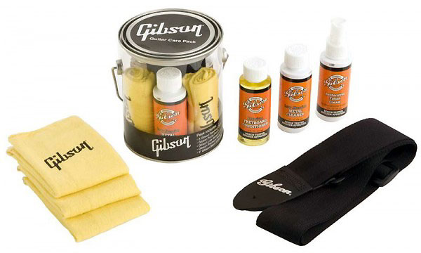 Gibson Guitar Care Pack 3 Flacons 3 Chiffons 2 Courroies - Care & Cleaning Guitarra - Variation 1