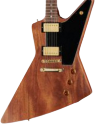 Guitarra electrica retro rock Gibson Custom Shop 1958 Mahogany Explorer Reissue - Vos walnut