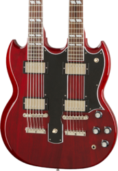 Guitarra eléctrica de doble mástil Gibson Custom Shop EDS-1275 Doubleneck - Cherry red