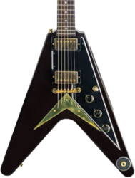 Guitarra electrica retro rock Gibson Custom Shop 1958 Mahogany Flying V Reissue - Vos oxblood 