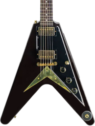 Guitarra electrica retro rock Gibson Custom Shop 1958 Mahogany Flying V Reissue - Vos oxblood