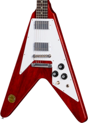 Guitarra electrica retro rock Gibson Custom Shop 1971 Flying V Medallion Reissue - Medallion cherry