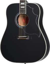 Guitarra folk Gibson Custom Shop Hummingbird Custom - Ebony