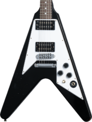 Guitarra electrica metalica Gibson Custom Shop Kirk Hammett 1979 Flying V - Murphy lab aged ebony