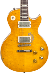 Guitarra eléctrica de corte único. Gibson Custom Shop Kirk Hammett Greeny 1959 Les Paul Standard - Murphy lab aged greeny burst