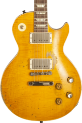 Guitarra eléctrica de corte único. Gibson Custom Shop Kirk Hammett Greeny 1959 Les Paul Standard #932801 - Murphy Lab Aged Greeny Burst