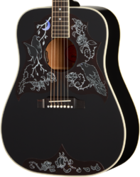 Guitarra folk Gibson Custom Shop Kirk Hammett Raven Ltd - ebony