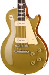Guitarra eléctrica de corte único. Gibson Custom Shop 1955 NAMM Show Commemorative Les Paul Ltd - Murphy lab light aged nugget gold