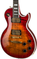 Guitarra eléctrica de corte único. Gibson Custom Shop Les Paul Axcess Custom Figured Top - Gloss bengal burst