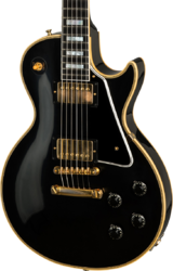 Guitarra eléctrica de corte único. Gibson Custom Shop 1957 Les Paul Custom 2-Pickup - Vos ebony