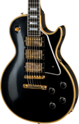 Guitarra eléctrica de corte único. Gibson Custom Shop 1957 Les Paul Custom 3-Pickup - Vos ebony