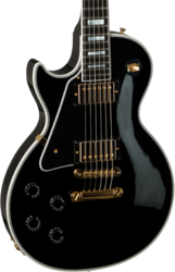 Guitarra electrica para zurdos Gibson Custom Shop Les Paul Custom Zurdo - Ebony