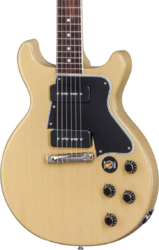 Guitarra eléctrica de doble corte Gibson Custom Shop Les Paul Special DC Ltd - Tv yellow