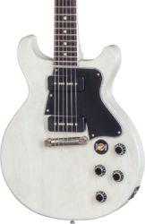 Guitarra eléctrica de doble corte Gibson Custom Shop Les Paul Special DC Ltd - Tv white