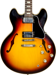 Guitarra eléctrica semi caja Gibson Custom Shop M2M 1964 ES-335 #130446 - Murphy lab light aged vintage burst