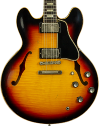Guitarra eléctrica semi caja Gibson Custom Shop M2M 1964 ES-335 #150092 - Murphy Lab Light Aged Vintage Burst