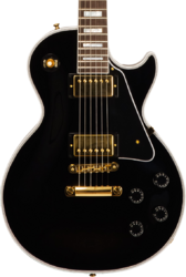 Guitarra eléctrica de corte único. Gibson Custom Shop M2M Les Paul Custom Flowerpot Headstock #CS403529 - Ebony gloss