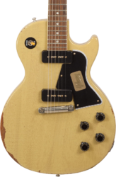Guitarra eléctrica de corte único. Gibson Custom Shop M2M 1960 Les Paul Special SC - Heavy aged tv yellow