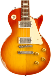 Guitarra eléctrica de corte único. Gibson Custom Shop M2M 1958 Les Paul Standard #891404 - Heavy aged '58 burst