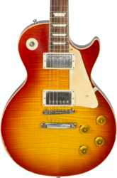 Guitarra eléctrica de corte único. Gibson Custom Shop M2M 1958 Les Paul Standard Reissue #89849 - Heavy aged first burst