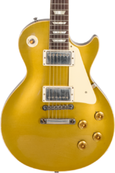 Guitarra eléctrica de corte único. Gibson Custom Shop Murphy Lab 1957 Les Paul Goldtop Reissue #721287 - Light aged double gold with dark back