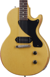 Guitarra eléctrica de corte único. Gibson Custom Shop Murphy Lab 1957 Les Paul Junior Single Cut Reissue - Heavy aged tv yellow