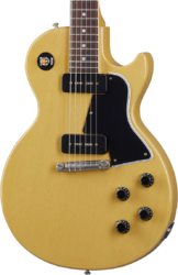 Guitarra eléctrica de cuerpo sólido Gibson Custom Shop Murphy Lab 1957 Les Paul Special Single Cut Reissue - Ultra light aged tv yellow