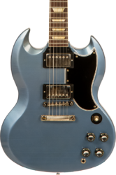 Guitarra eléctrica de doble corte Gibson Custom Shop Murphy Lab 1961 SG Standard Reissue #005822 - Ultra light aged pelham blue