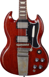Custom Shop Murphy Lab 1964 SG Standard Maestro Reissue - Heavy Aged Faded Cherry 