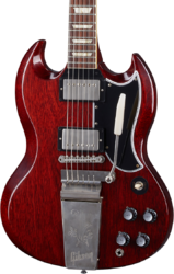 Custom Shop Murphy Lab 1964 SG Standard Maestro Reissue - ultra light aged cherry red 