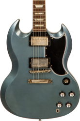Guitarra eléctrica de doble corte Gibson Custom Shop Murphy Lab 1964 SG Standard Reissue #009262 - Light aged pelham blue