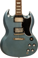 Guitarra eléctrica de doble corte Gibson Custom Shop 1964 SG Standard Reissue - Murphy lab light aged pelham blue