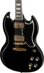 Guitarra eléctrica de doble corte Gibson Custom Shop SG Custom 2-Pickup - Ebony