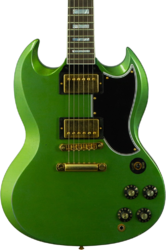 Guitarra eléctrica de doble corte Gibson Custom Shop SG Custom Modern #CS500857 - Murphy Lab Light Aged Verdoro Green