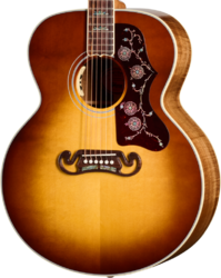 Guitarra folk Gibson Custom Shop Artisan SJ-200 Elegant Koa - Honey burst