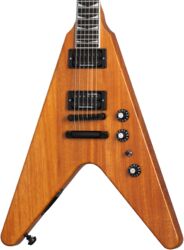 Guitarra electrica metalica Gibson Dave Mustaine Flying V EXP - Antique natural